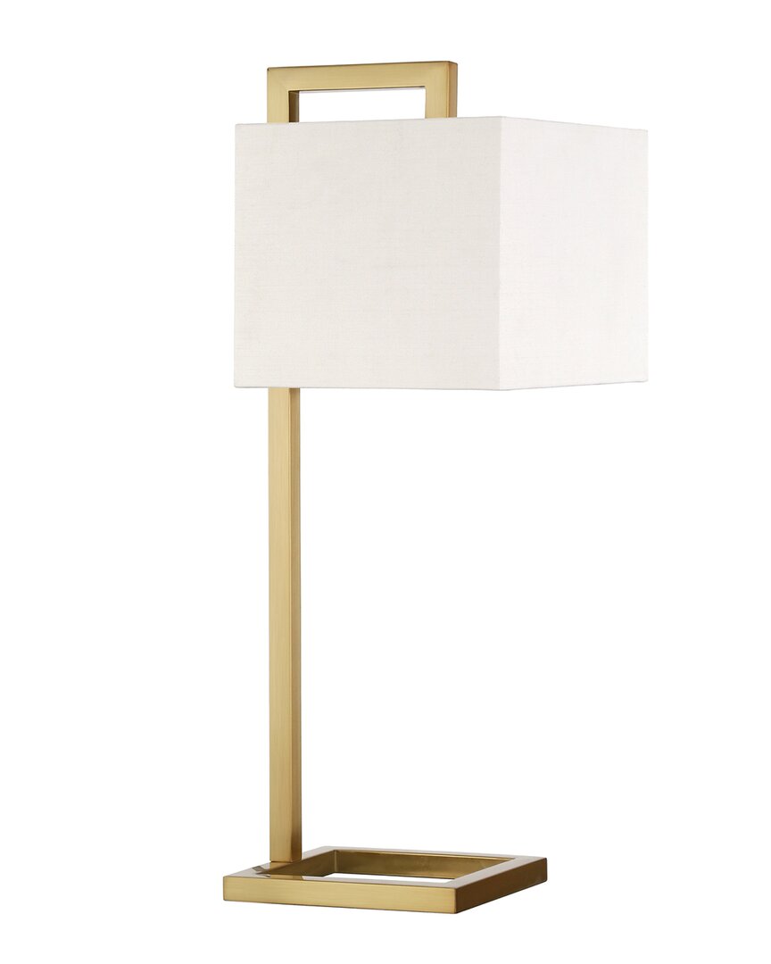 Abraham + Ivy Grayson Brass Table Lamp In Gold