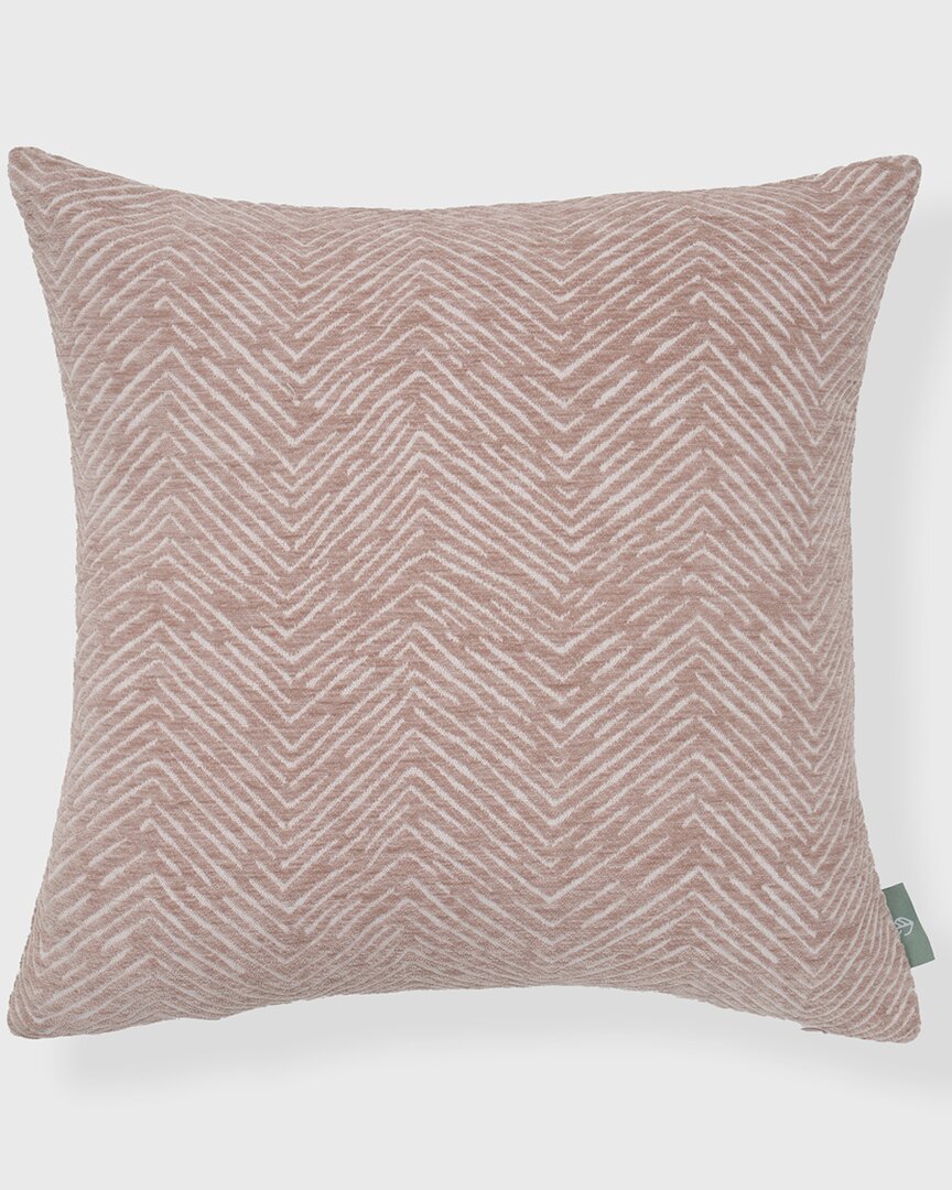 Freshmint Werner Woven Chevron Pillow In Gray