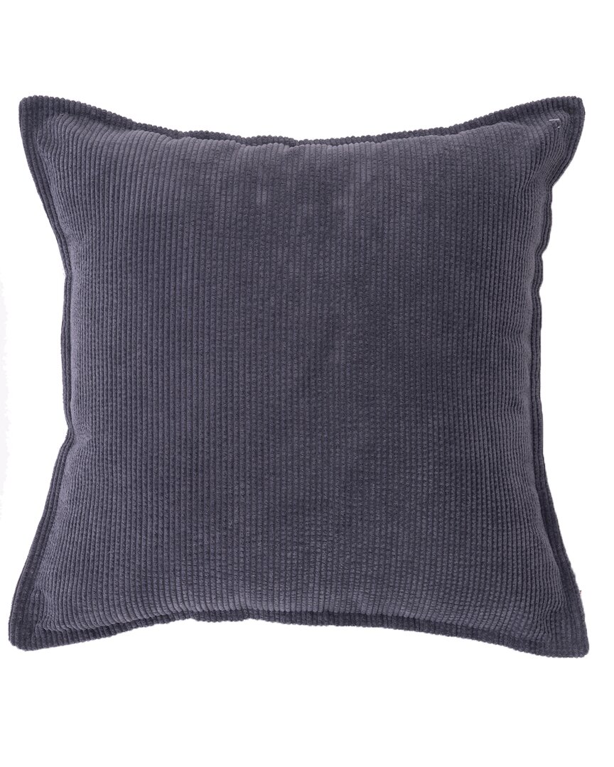 Evergrace Corde Du Roi Ribbed Pillow In Gray