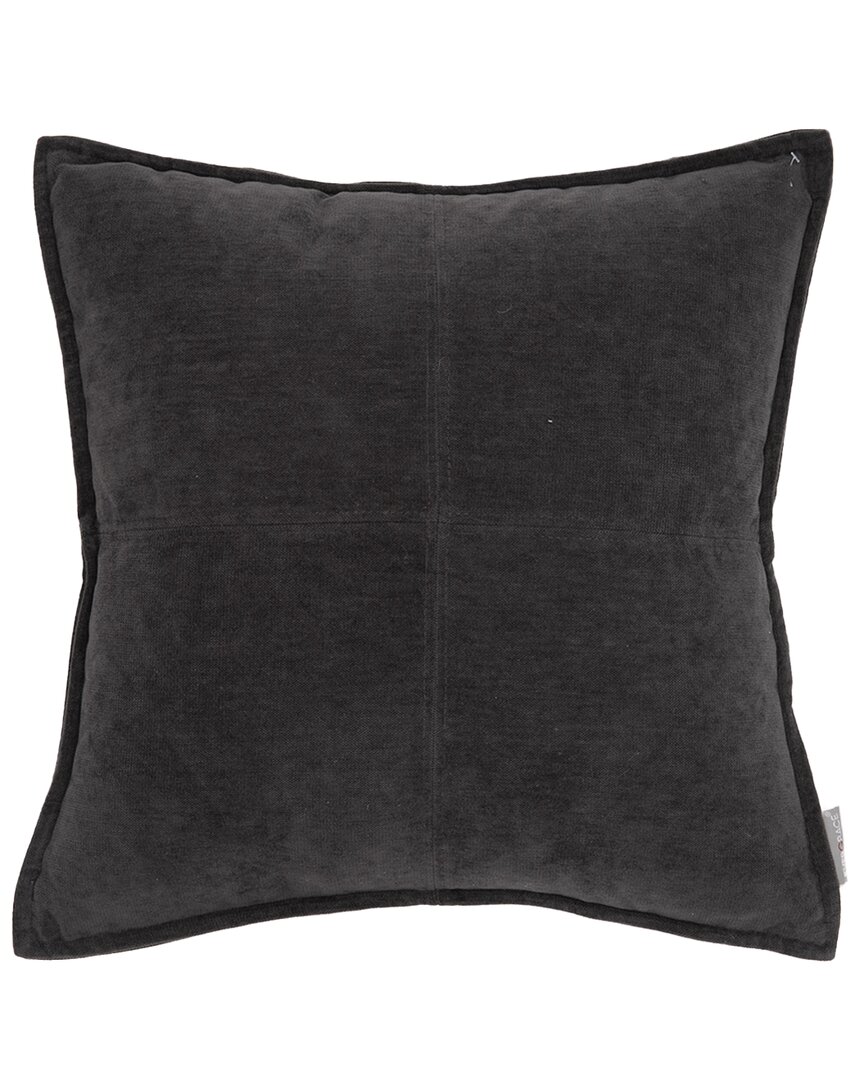 Evergrace Lambent Cross Stitch Square Pillow In Flannel