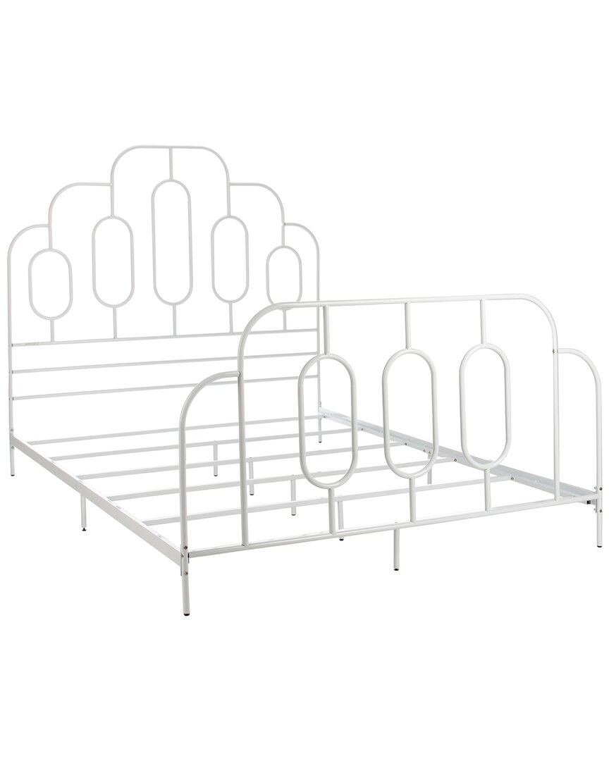 Safavieh Paloma Metal Retro Bed In White