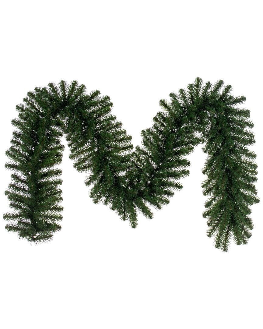 Vickerman 9ft Deluxe Sequoia Pine Artificial Unlit Garland With 280 Classic  Pvc Tips In Green