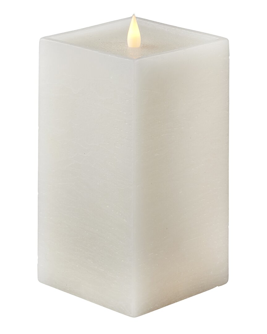 Seasonal Llc Classic Motion Flameless Square Candle In White