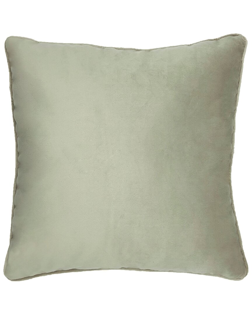 Shop Habitat Seren Velvet Decorative Pillow In Grey