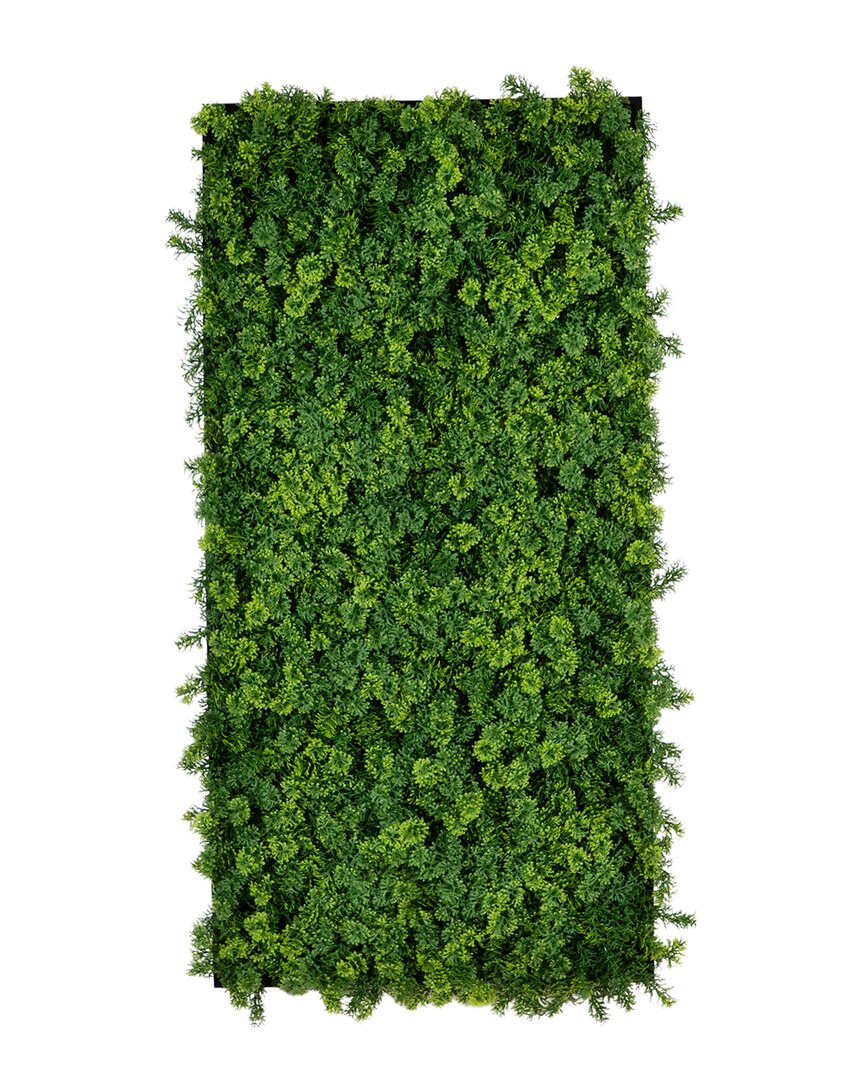 Nearly Natural Indoor/outdoor Uv-resistant Irish Green Meadow Artificial Living Wall Art Panel In Fr In Green