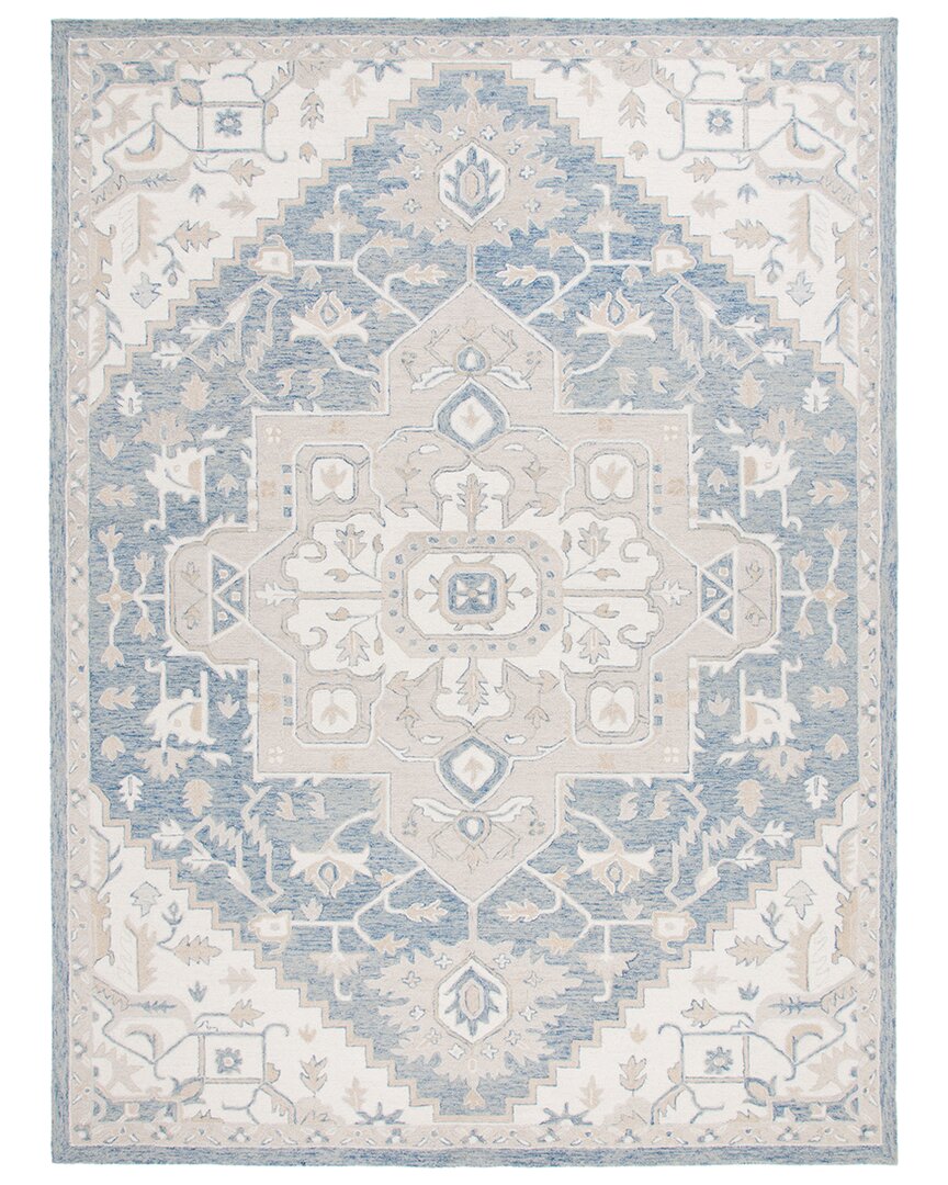 Ralph Lauren Lauren Percy Hand Tufted Wool-blend Rug In Blue