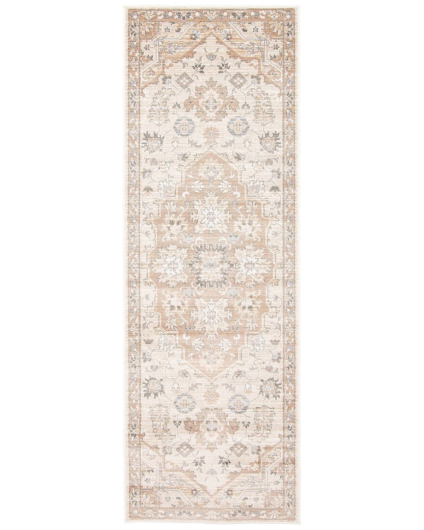 Ecarpet Arden Traditional Runner Rug In Neutral