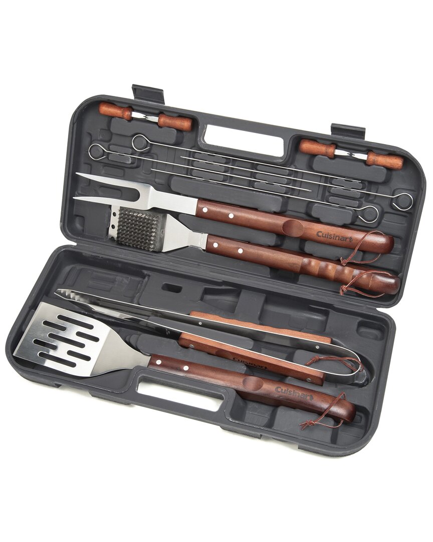 Cuisinart 12pc Wooden Handle Grilling Set