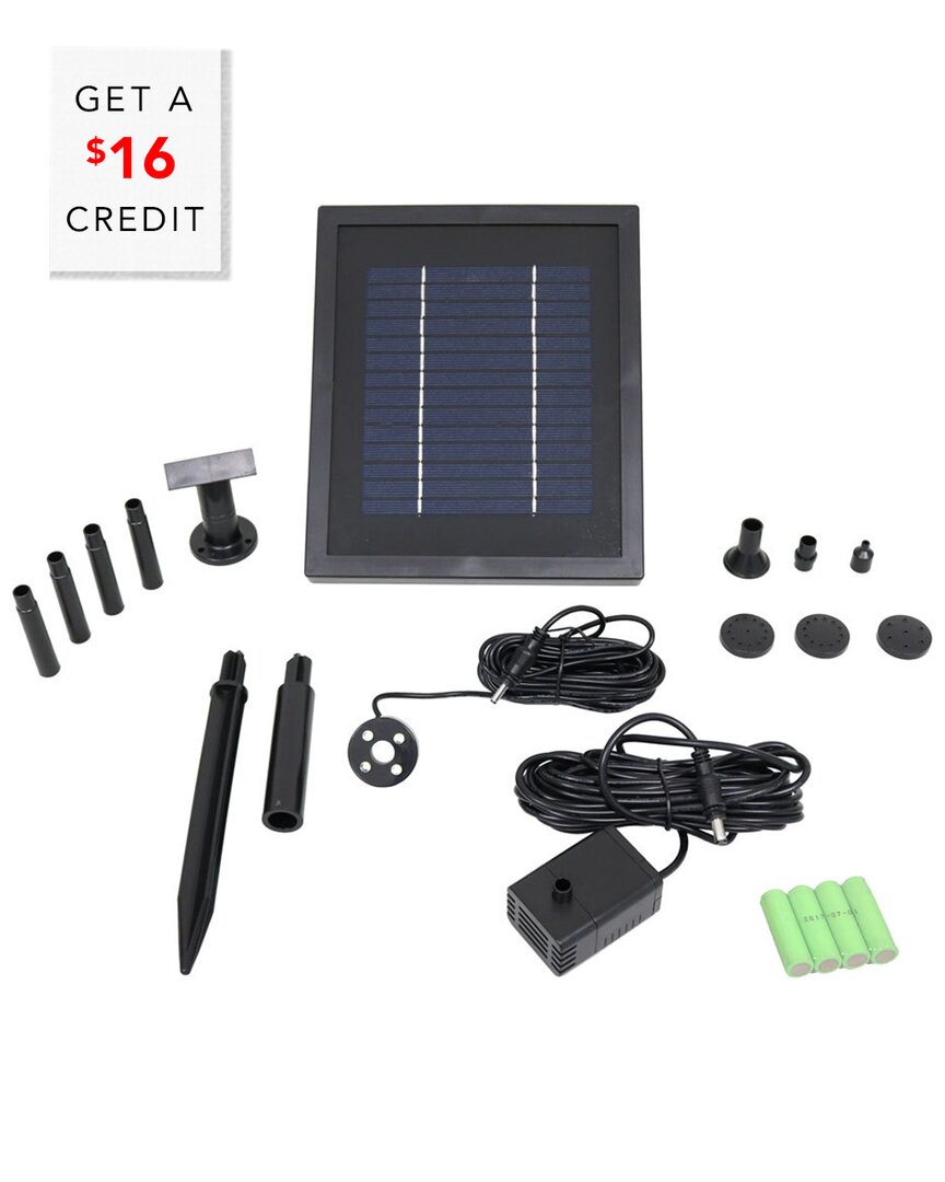 Shop Sunnydaze Solar Pump And Solar Panel Kit With $16 Credit In Black