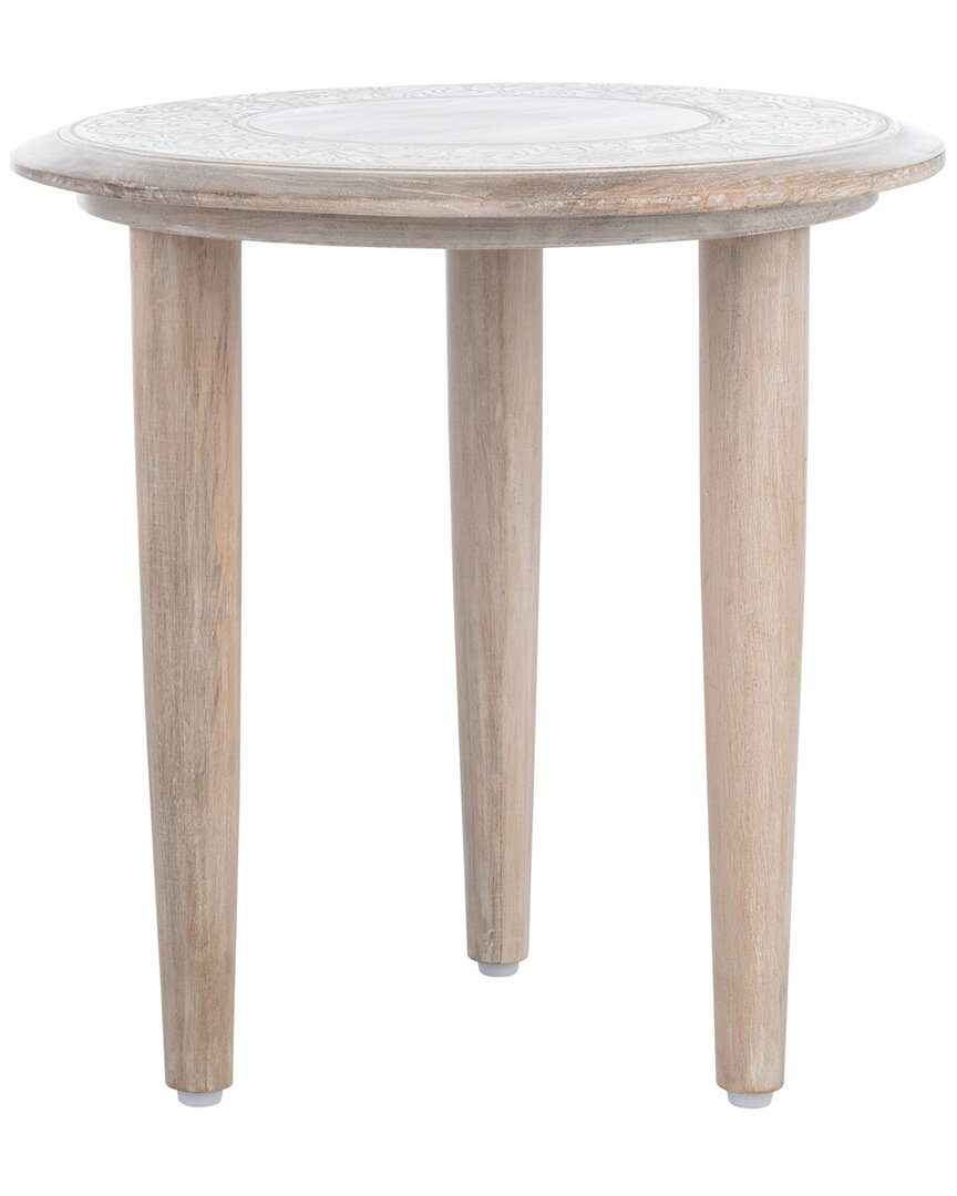 Safavieh Rehnuma Carved Side Table