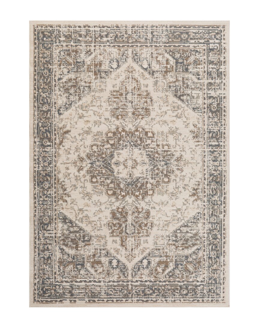Ar Rugs Alpine Hashlei Medallion Runner Rug In Beige
