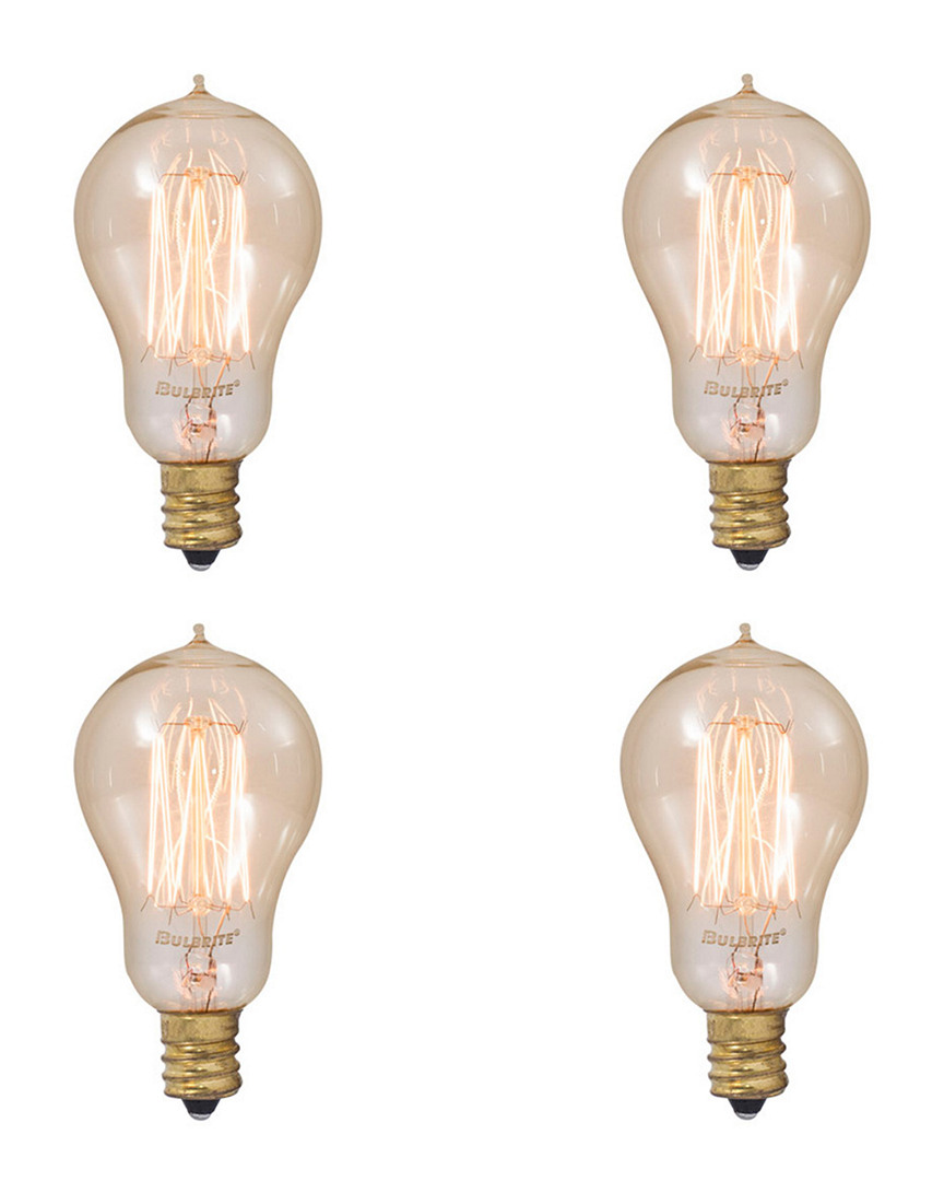 Bulbrite Set Of 4 Incandescent Nostalgic Bulbs