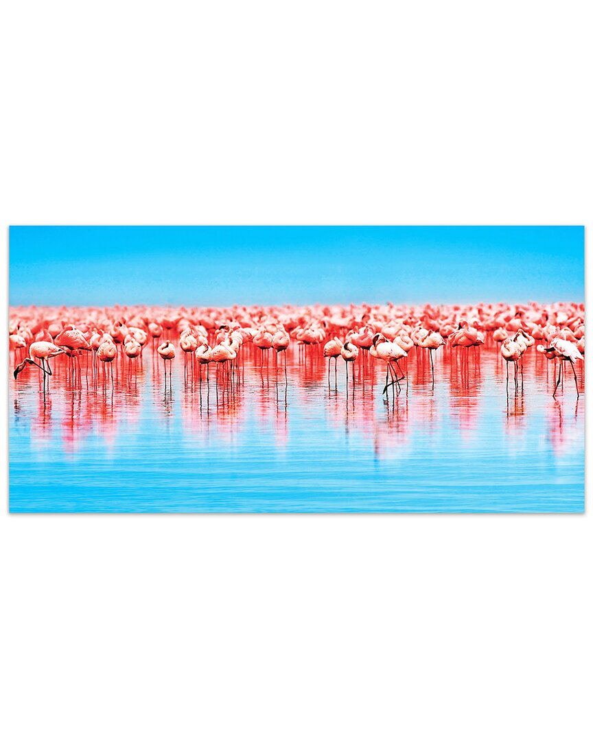 Empire Art Direct Flamingo Flock Wall Art