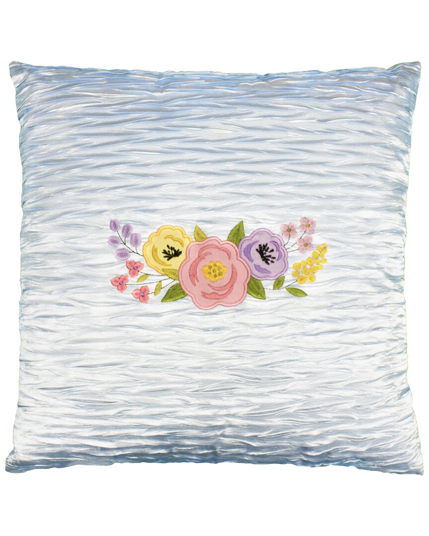 Linum Home Textiles Primavera Decorative Square Pillow Cover In Blue