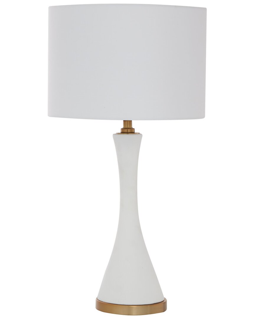 Cosmoliving By Cosmopolitan Modern Ceramic Gold Table Lamp