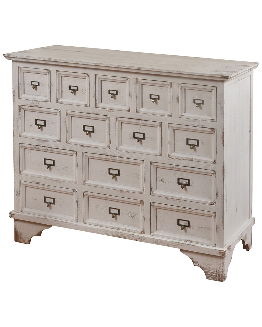 Stylecraft Shabby Chic 15 Drawer Apothecary Cabinet
