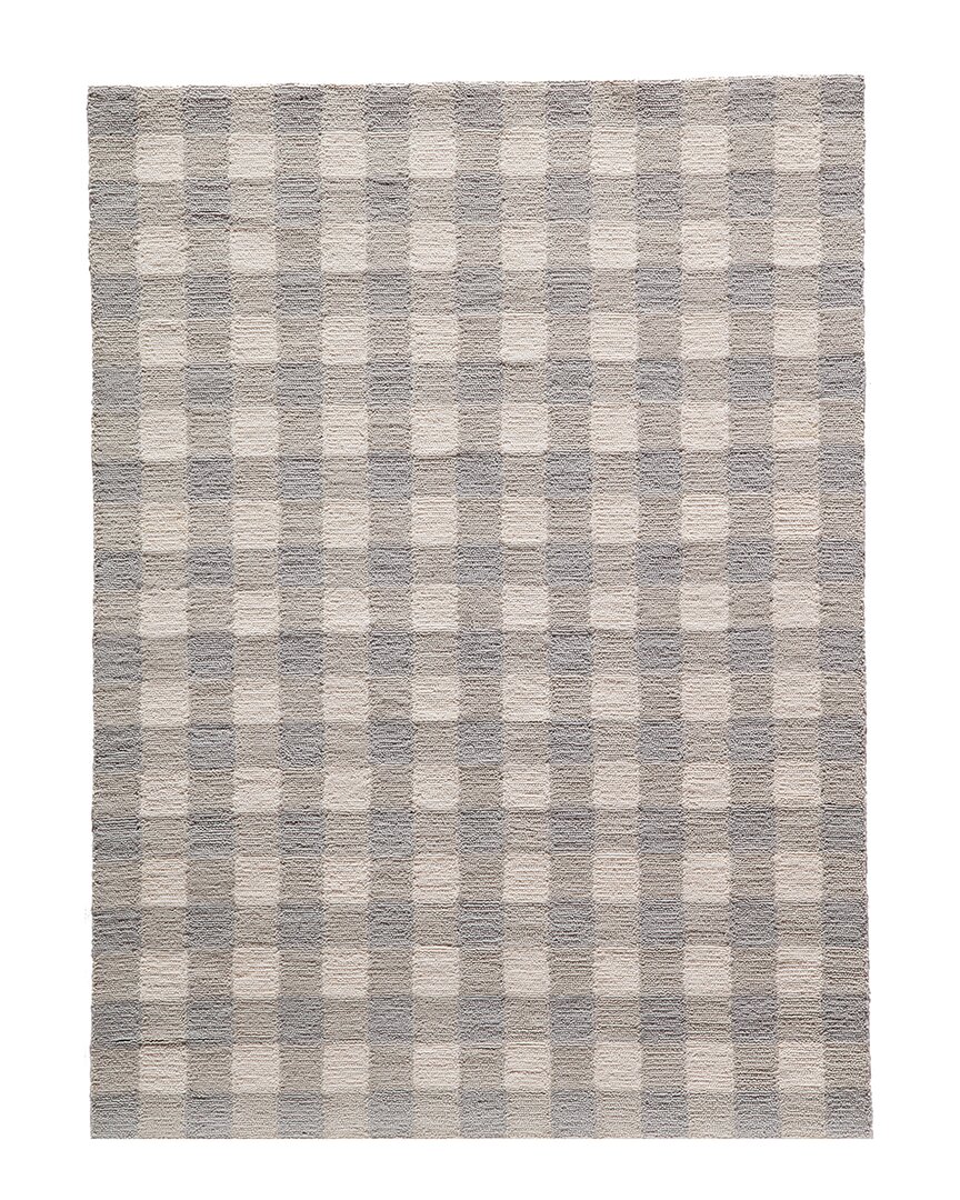 Momeni Geo India Hand Made Contemporary Rug In Gray