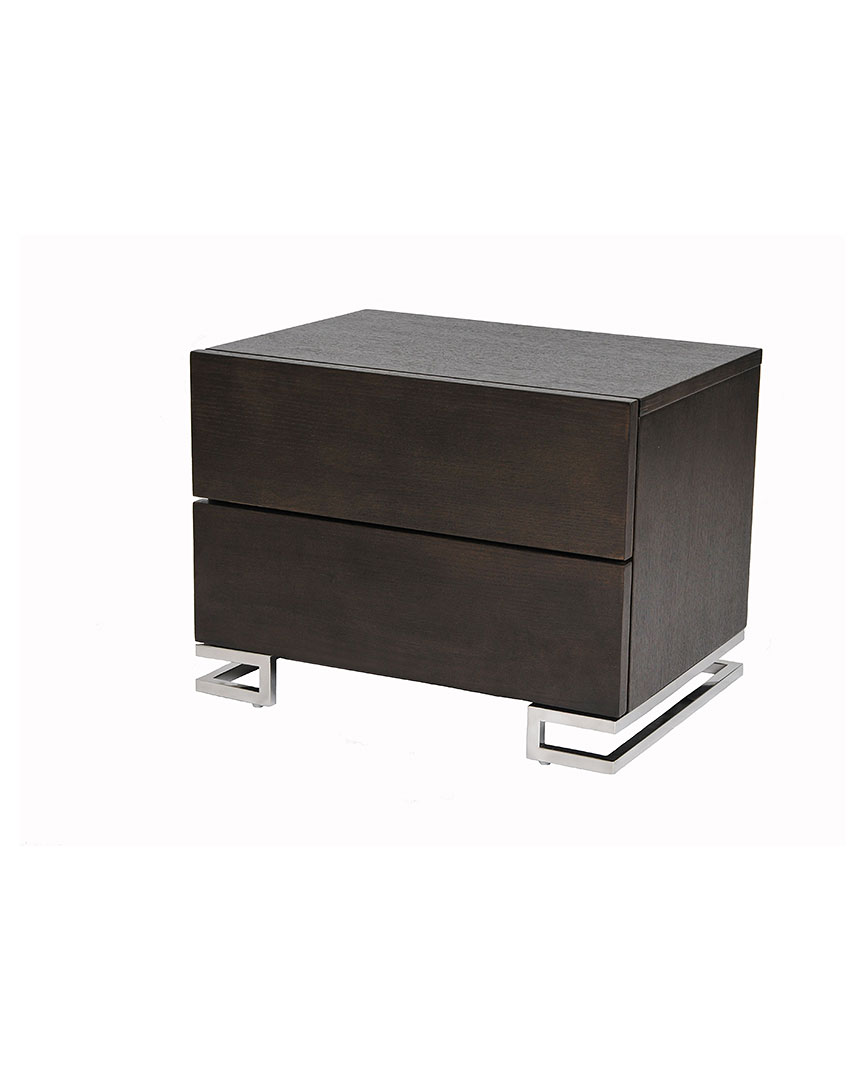 Pangea Home Harper Night Stand In Black