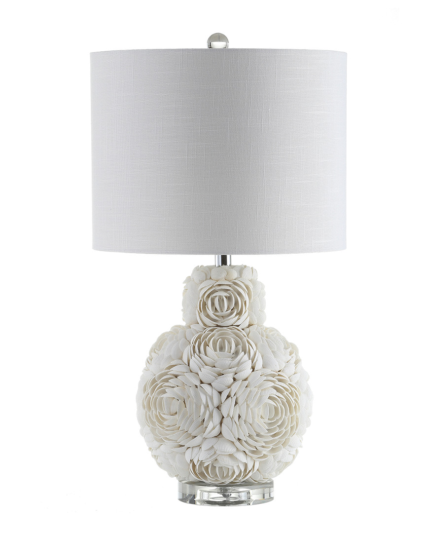 Jonathan Y Designs 24in Seashell Rosette Led Table Lamp