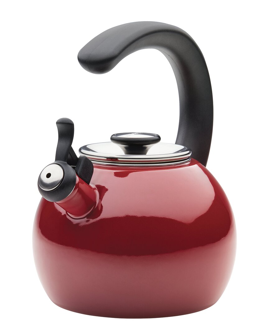 CIRCULON CIRCULON ENAMEL ON STEEL WHISTLING INDUCTION TEAKETTLE WITH FLIP-UP SPOUT 2QT 