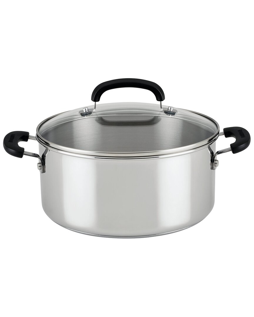 Farberware Brilliance Stainless Steel 5-qt. Dutch Oven With Lid In Silver