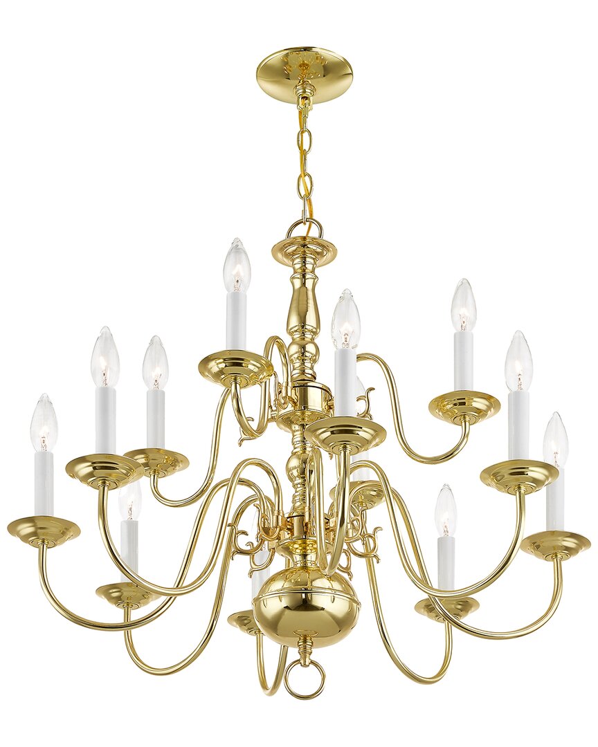 Livex Lighting 12-light Chandelier In Gold