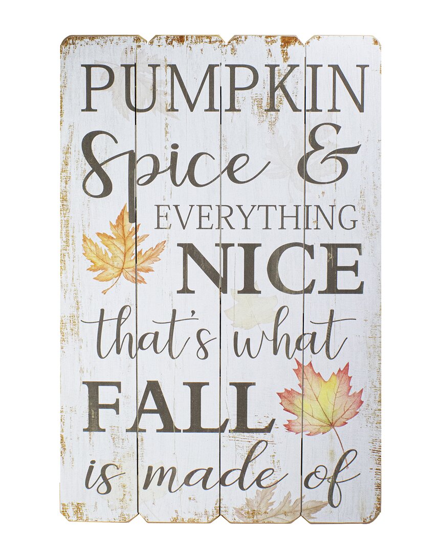 Northlight 20.25in Welcome To Our Pumpkin Patch Wall Decor In White