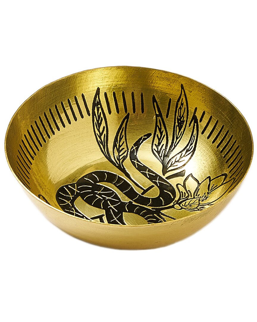 Matr Boomie Saanp Snake Incense Holder In Gold