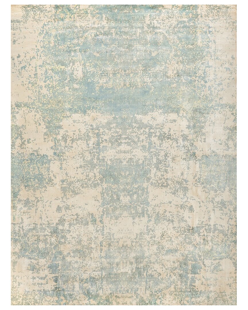 Exquisite Rugs Cassina Hand-loomed Bamboo Silk And Cotton Rug In Ivory