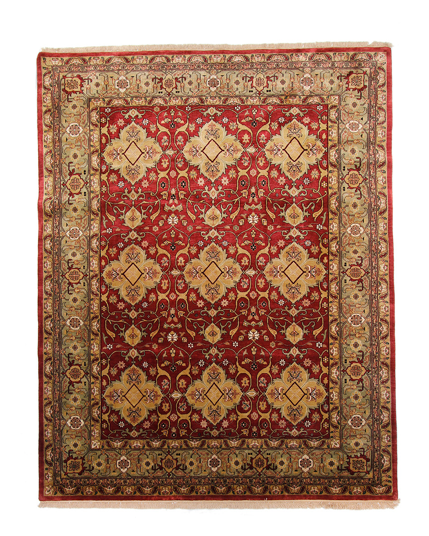 F.j. Kashanian Agra Hand-tufted Rug In Red
