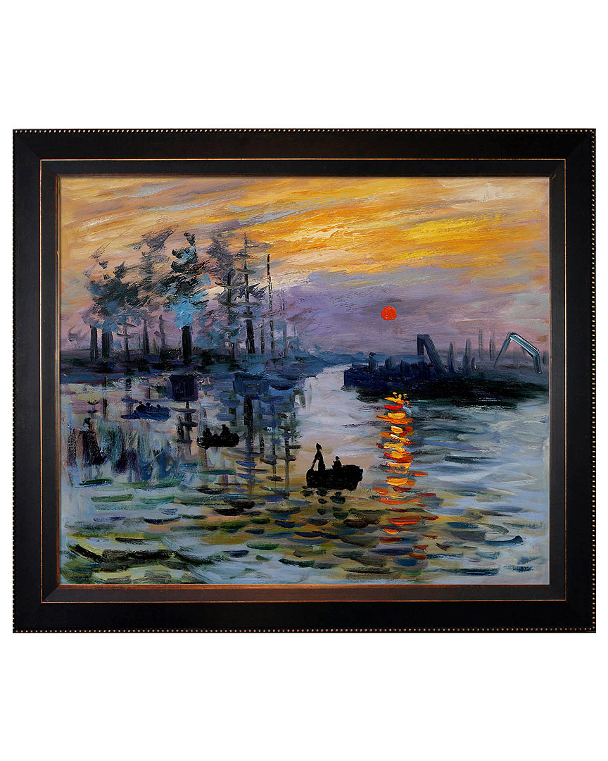 Overstock Art Hand-painted Museum Masters Impression Sunrise By Claude Monet