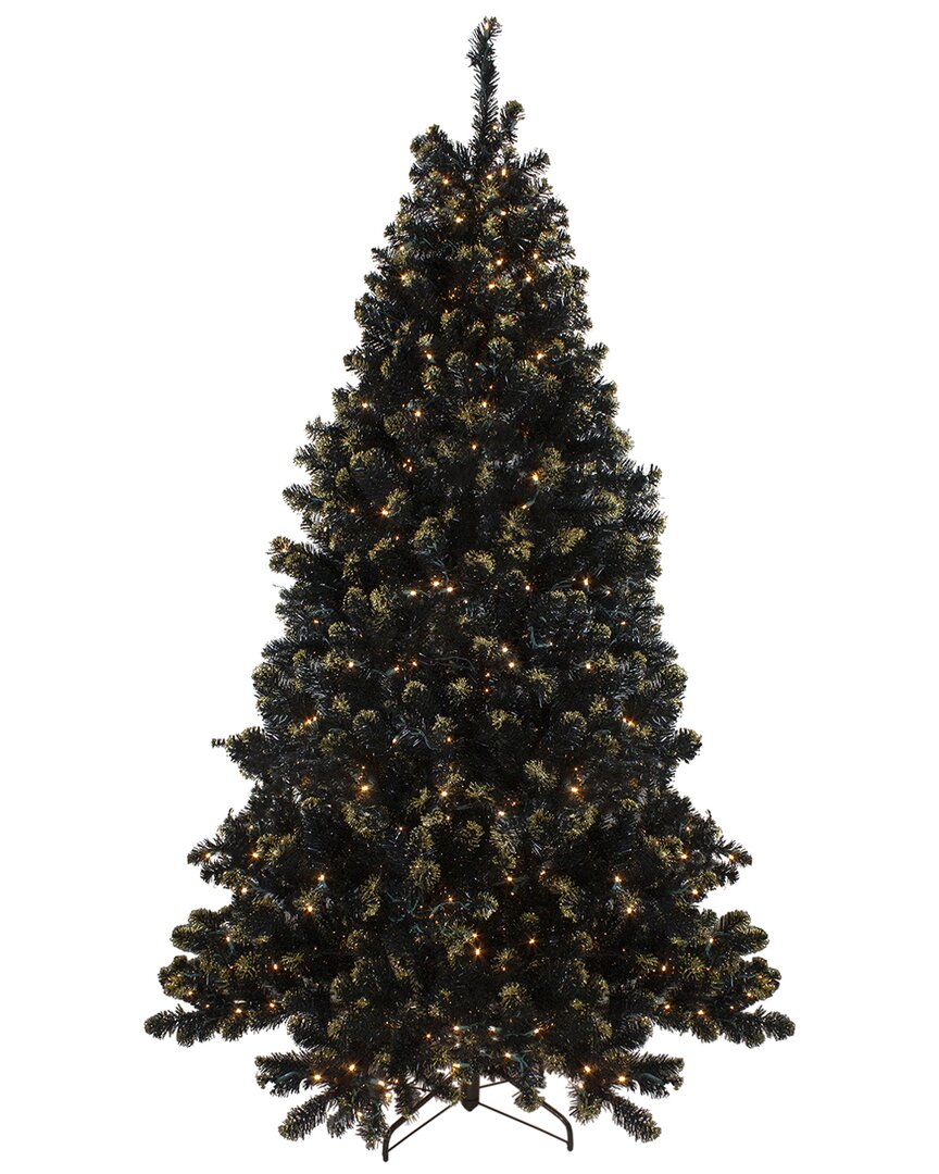 NORTHLIGHT NORTHLIGHT PRE-LIT LED BLACK CRYSTAL PINE ARTIFICIAL TREE