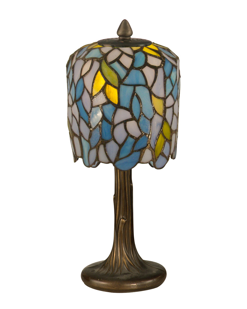 Dale Tiffany Wisteria Accent Table Lamp In Multi