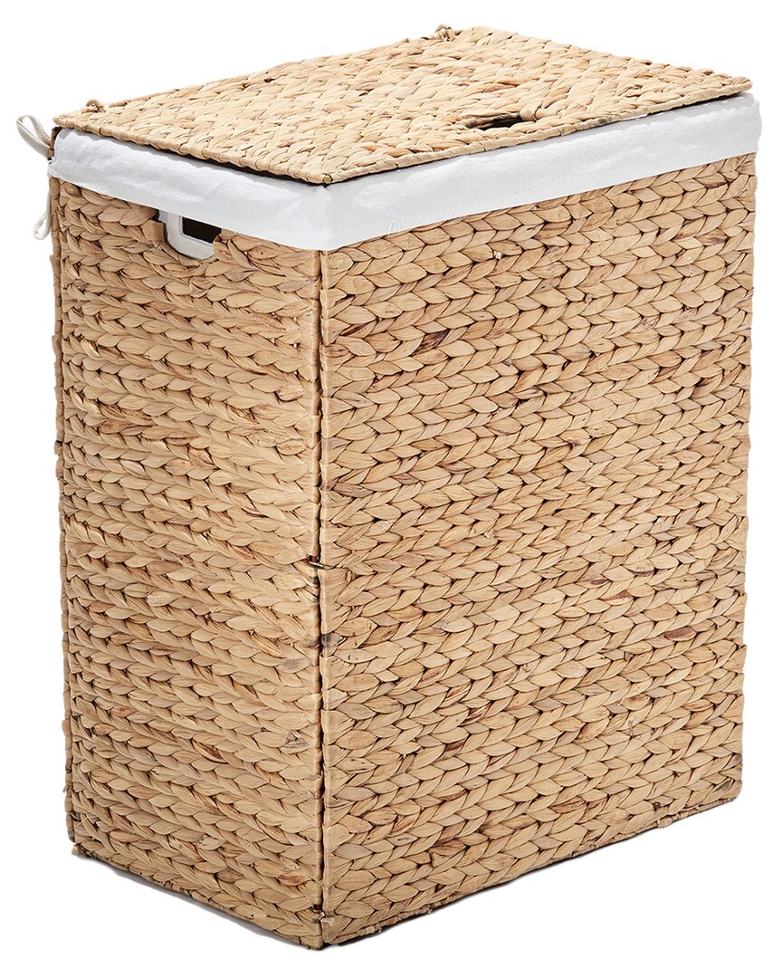 Seville Classics Handwoven Rectangular Laundry Hamper