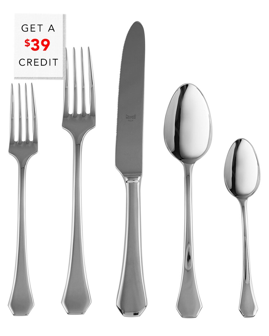 Mepra Moretto 20-piece Flatware Set In Gray