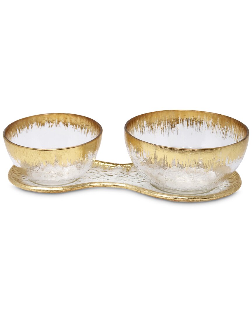 Vivience 2-bowl Relish Dish On Tray