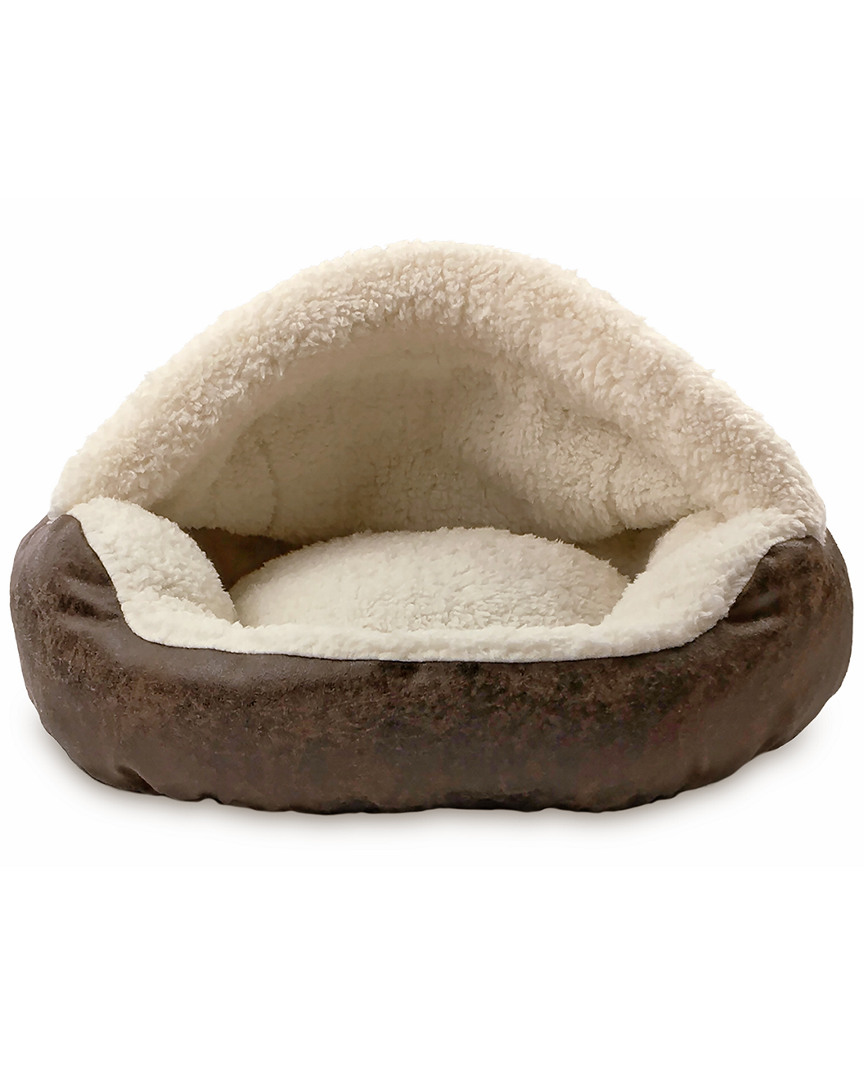 Shop Precious Tails Vegan Leather Deep Dish Cave Pet Bed