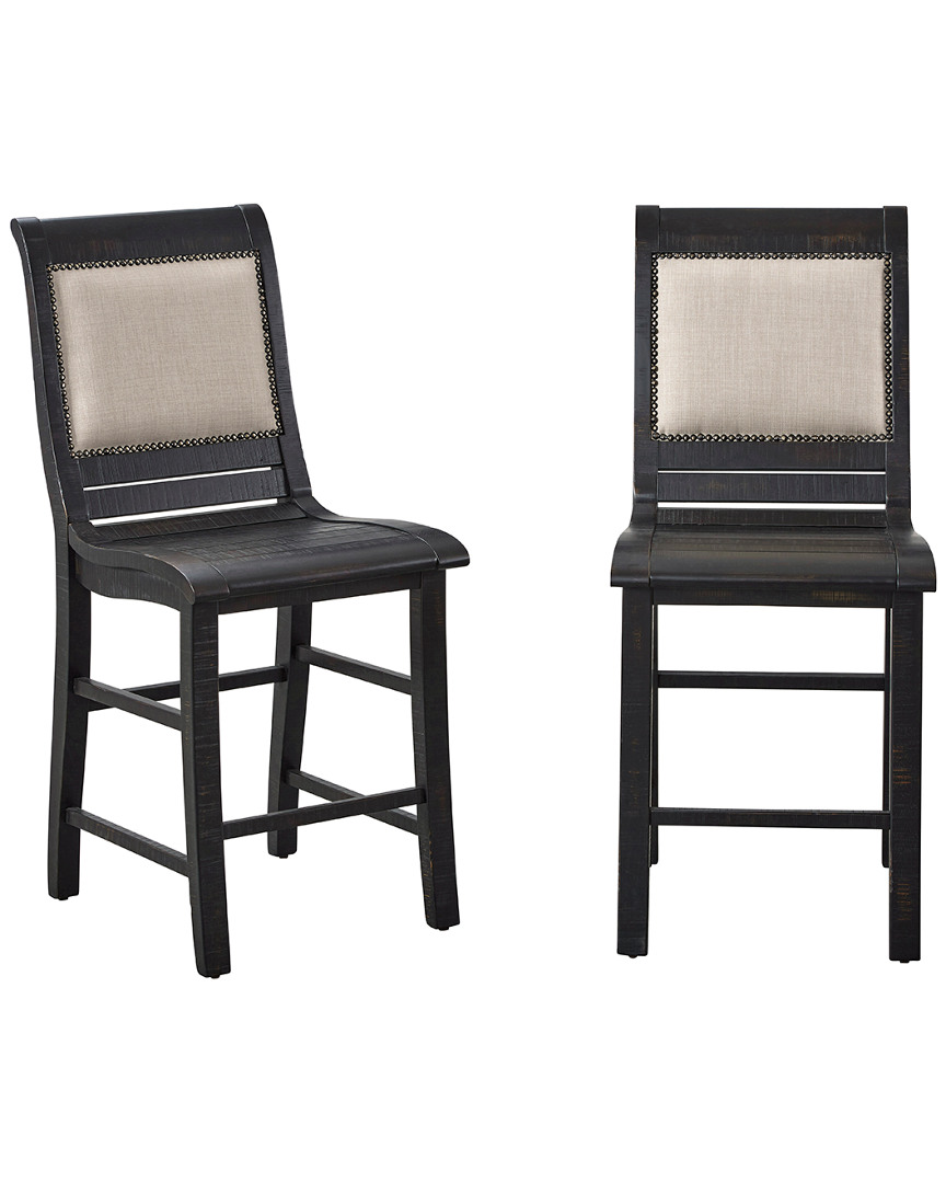 Progressive Furniture Set Of 2 Counter Upholstered Chair