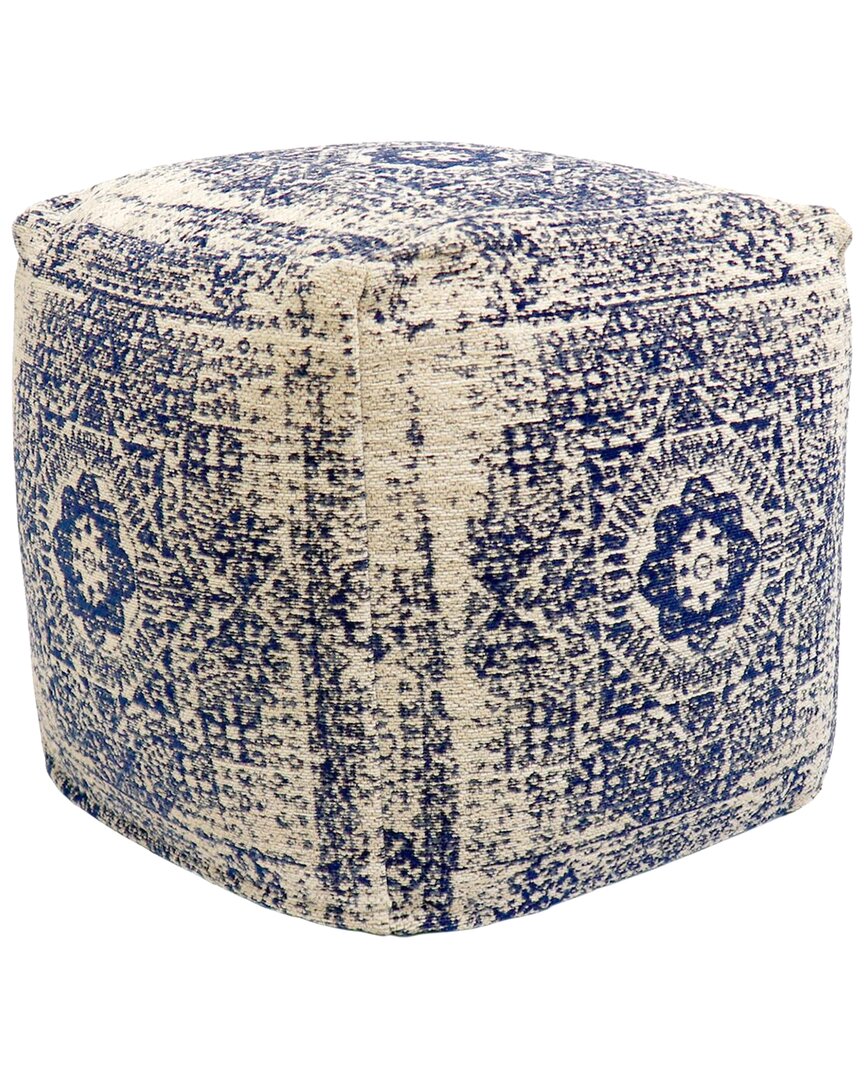 Pasargad Home Grandcanyon Pouf In Blue