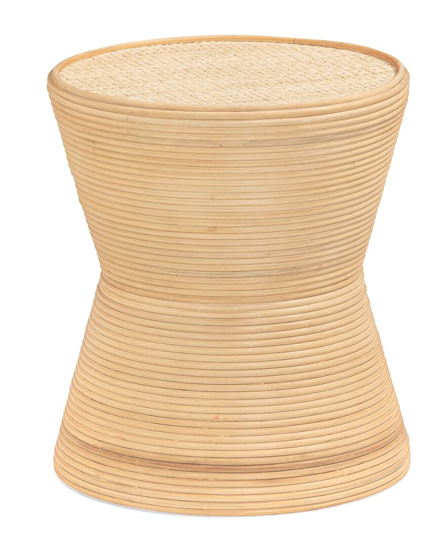 Tov Furniture Henri Natural Rattan Side Table