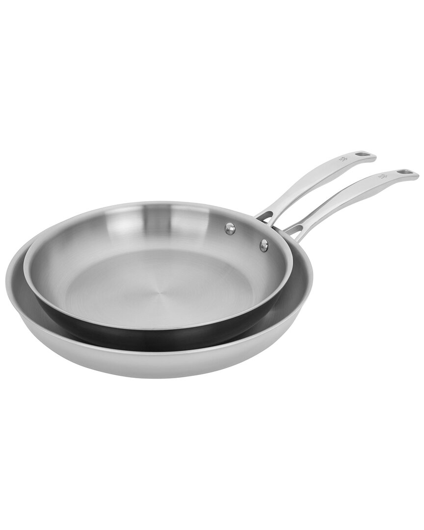 Shop Zwilling J.a. Henckels Henckels Clad H3 2pc Stainless Steel 10in & 12in Fry Pan Set