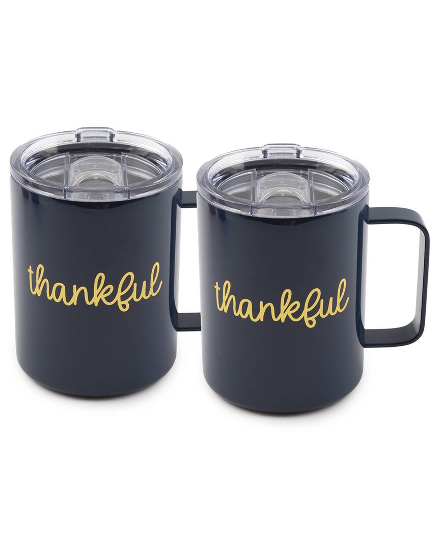 Lenox Cambridge Set Of Two 16oz Thankful Coffee Mugs