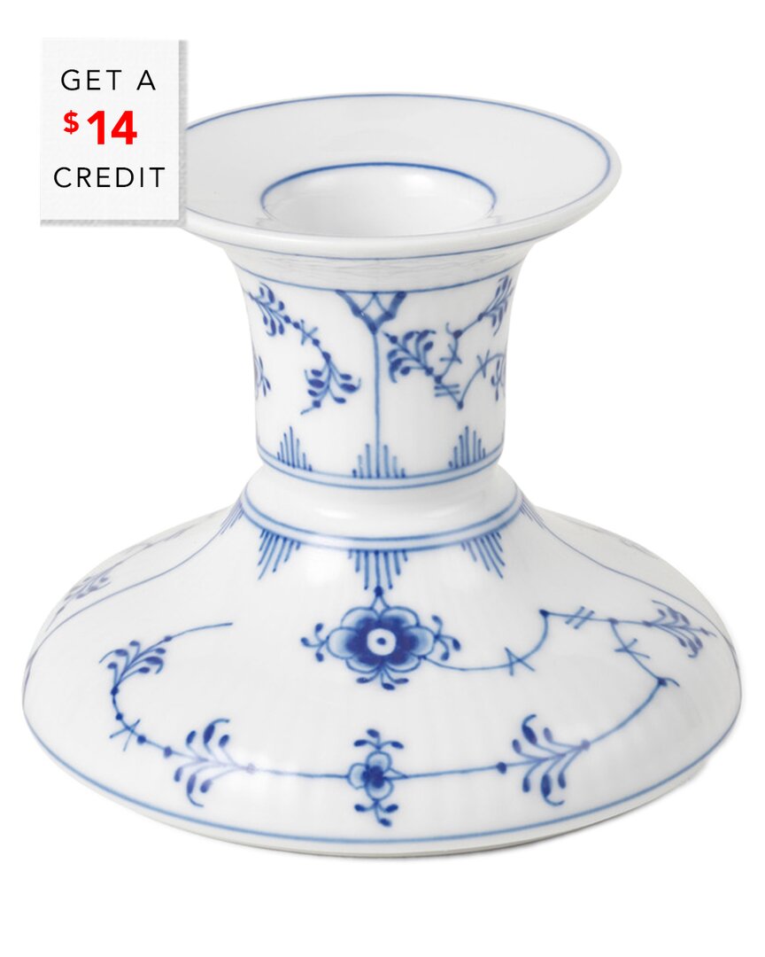 Royal Copenhagen Fluted 3in Plain Candle Holder