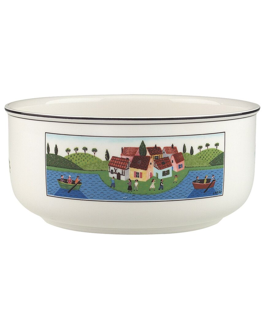 Villeroy & Boch Design Naif Round Vegetable Bowl In White