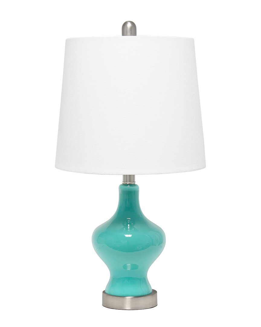 Lalia Home Paseo Table Lamp In Teal