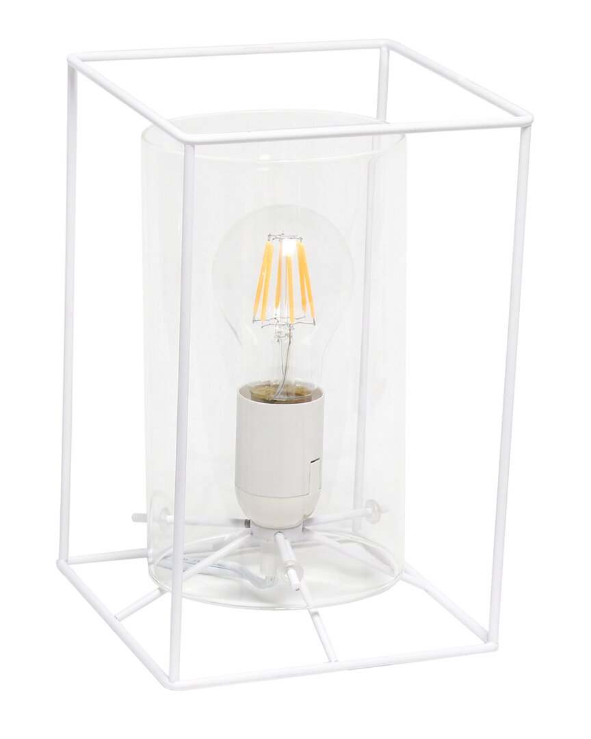 Lalia Home White Framed Table Lamp
