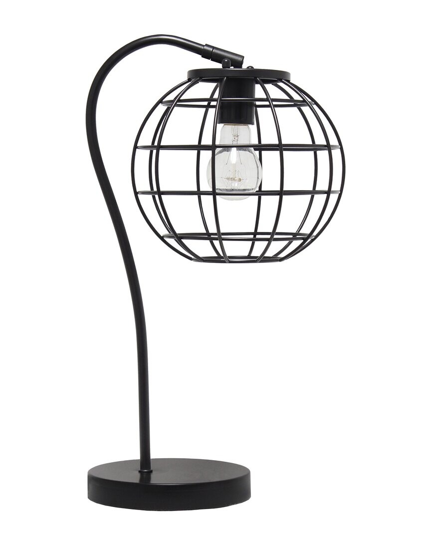 Shop Lalia Home Arched Metal Cage Table Lamp In Black