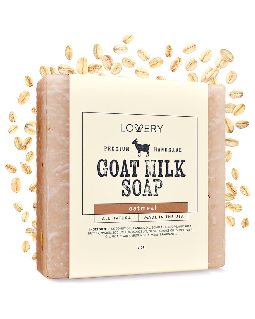 Lovery Oatmeal Scented Handmade Goat Milk Soap Bar