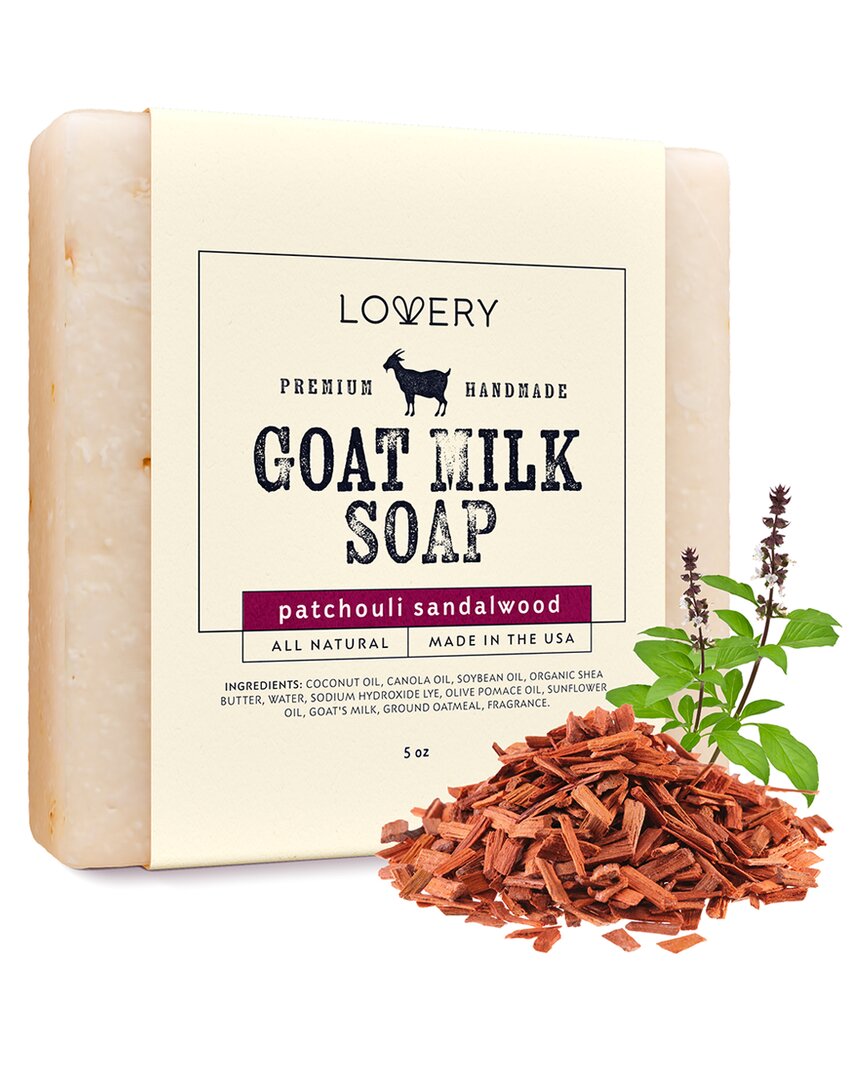 Lovery Patchouli Sandalwood Handmade Goat Milk Soap Bar