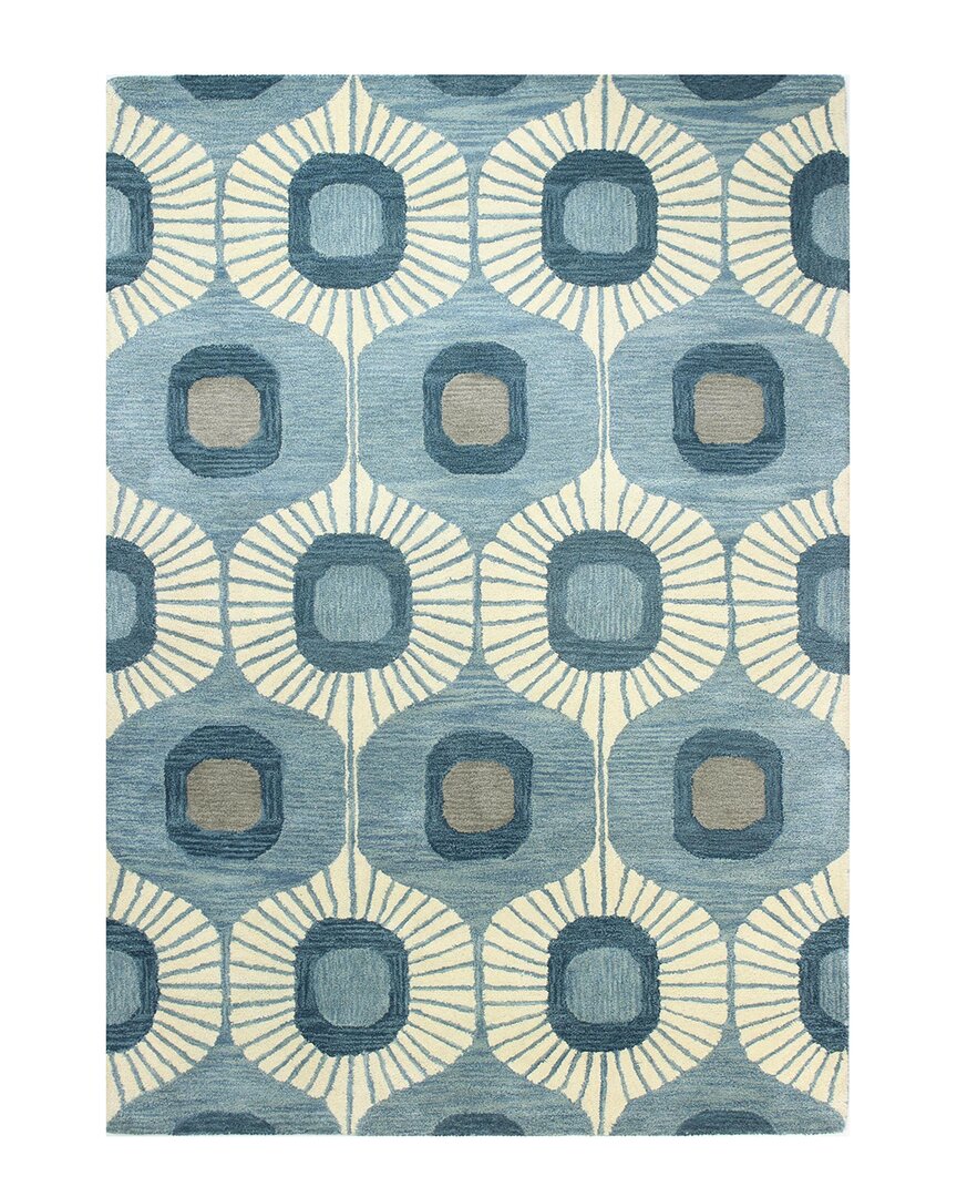 Bashian Rugs Bashian Chelsea Woodbridge Wool Area Rug In Blue